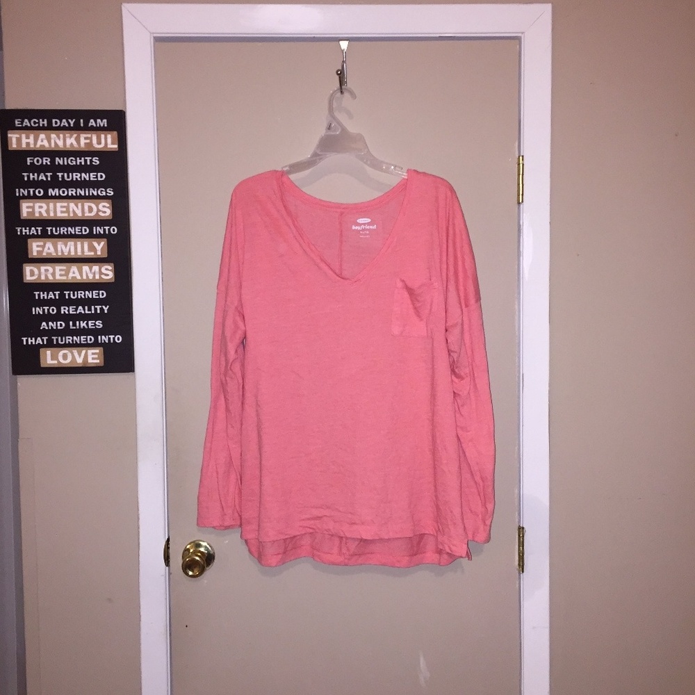 Light pink Old Navy boyfriend shirt XL